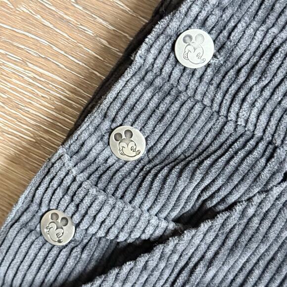 Vintage 90s Mickey Unlimited Jerry Leigh Black Corduroy Overalls Size M Disney - Picture 6 of 11